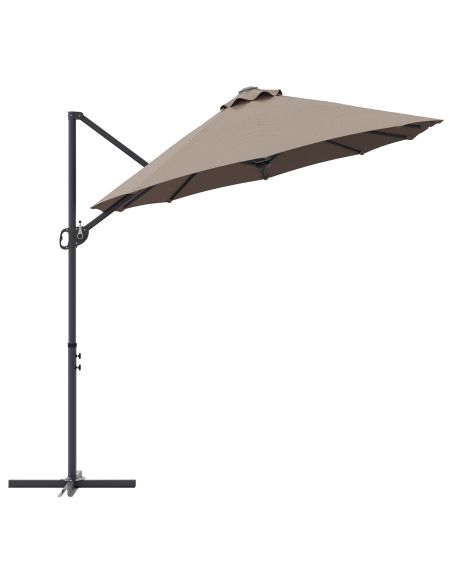 Ombrellone Talpa 372 x 198 x 243 cm Poliestere e Alluminio