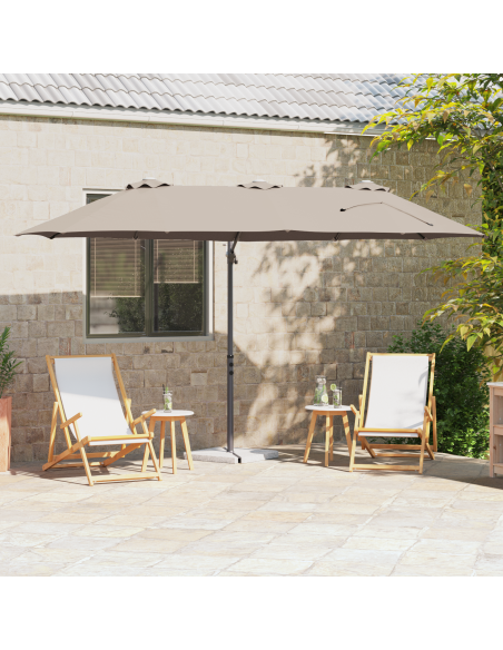 Ombrellone a braccio da giardino Talpa 372 x 198 x 253 cm