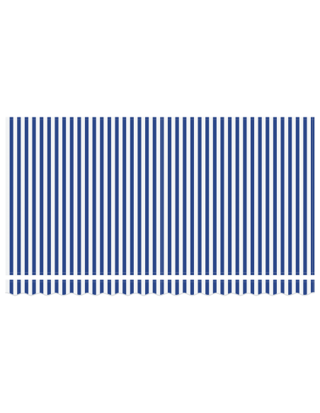 Tenda Retrattile Blu e Bianco 400 x 200 cm Metallo & Tessuto
