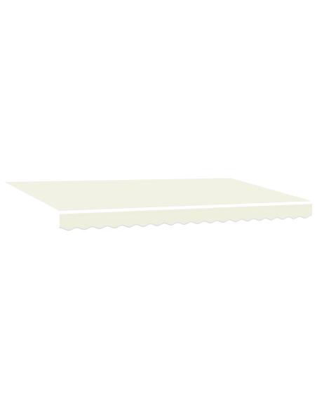 Tenda Retrattile Crema Bianco Marrone 400 x 200 cm