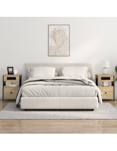 Armadio da Notte con cassetto Rovere Sonoma 40 x 31 x 60 cm