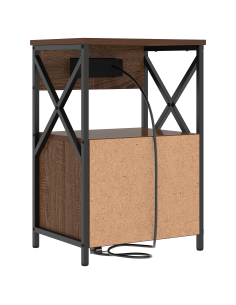 Armadio da Notte 2 pcs Rovere Marrone 40 x 31 x 60 cm 2