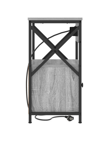 Armadio da Notte 2 pcs Grigio Sonoma 40 x 31 x 60 cm