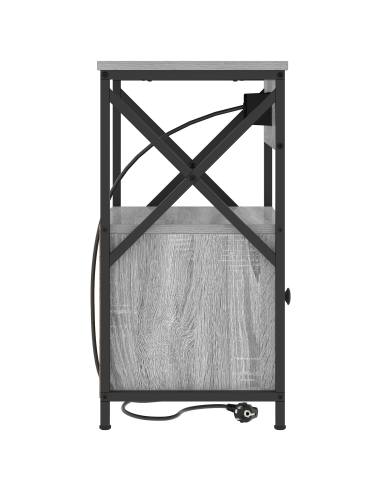 Armadio da Notte con cassetto Grigio Sonoma 40 x 31 x 60 cm