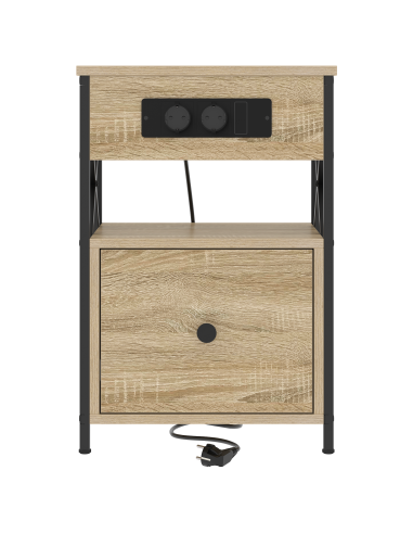 Armadio da Notte 2 pcs Rovere Sonoma 40 x 31 x 60 cm