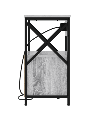 Armadio da Notte 2 pcs Grigio Sonoma 40 x 31 x 60 cm