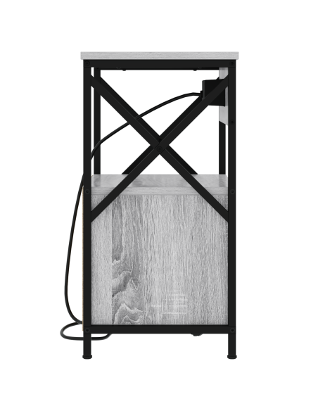 Armadio da Notte 2 pcs Grigio sonoma 40 x 31 x 60 cm