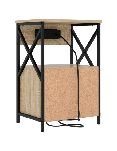 Armadio da Notte con cassetto Rovere Sonoma 40 x 31 x 60 cm