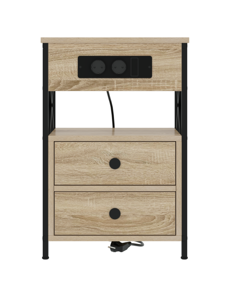 Armadio da Notte con cassetto rovere sonoma 40 x 31 x 60 cm