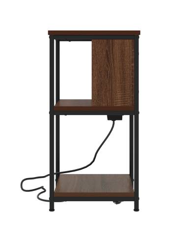 Armadio da Notte Rovere Marrone 38 x 31 x 61 cm