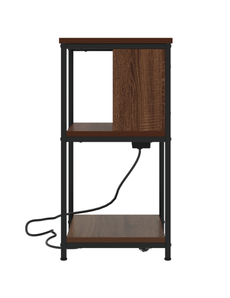 Armadio da Notte Rovere marrone 38 x 31 x 61 cm