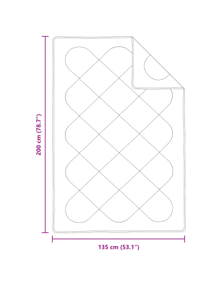 Piumone con Cuscino Altro 2 pcs Bianco 135 x 200 cm Microfibra