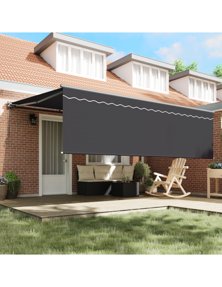 Tenda Retrattile Antracite Grigio 450 × 300 cm