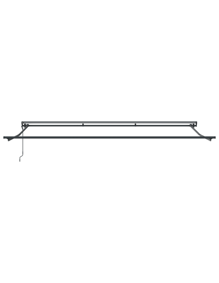 Tenda Retrattile Bianco 500x300 cm Tessuto e Alluminio
