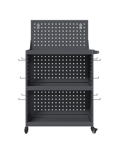Carrello per Attrezzi con ruota Antracite 65 x 35 x 111 cm