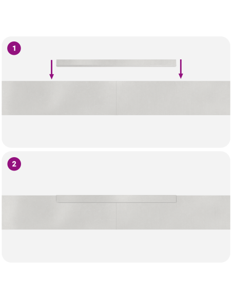 Bordura per Prato 4 pcs Argento 450 x 0.05 x 15 cm