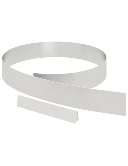 Bordura per Prato 4 pcs Argento 450 x 0.05 x 15 cm