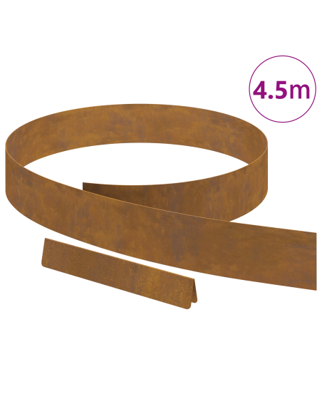 Bordura per Prato Ruggine 450 x 0.05 x 15 cm