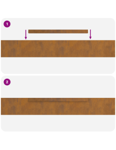 Bordura per Prato 4 pcs Ruggine 450 x 0.05 x 15 cm 2