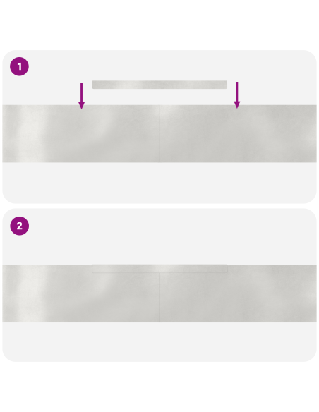 Bordura per Prato 4 pcs Argento 450 x 0.05 x 15 cm