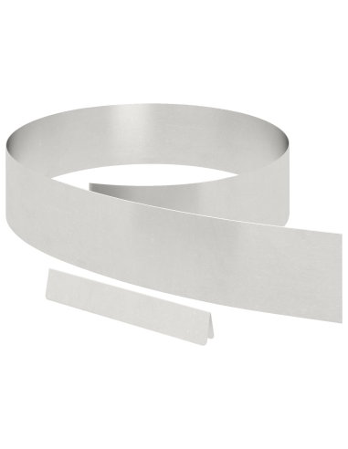 Bordura per Prato 4 pcs Argento 450 x 0.05 x 15 cm