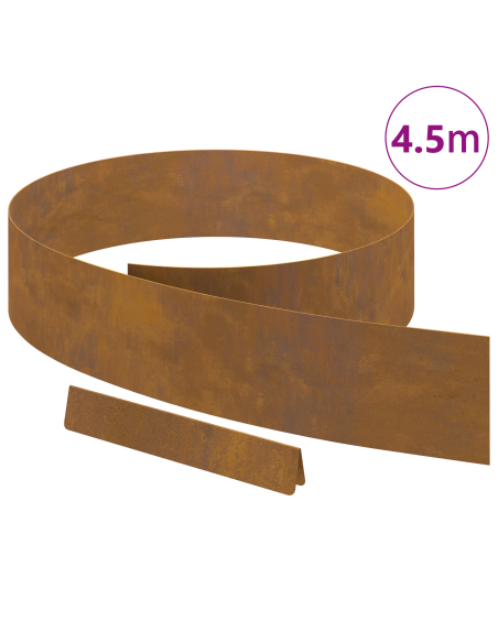 Bordura per Prato Ruggine 450 x 0.05 x 15 cm