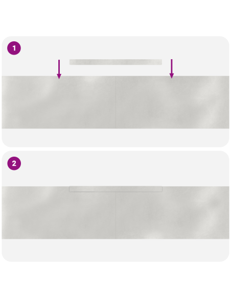 Bordura per Prato 4 pcs Argento 450 x 0.05 x 15 cm