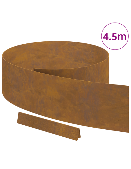 Bordura per Prato Ruggine 450 x 0.05 x 15 cm
