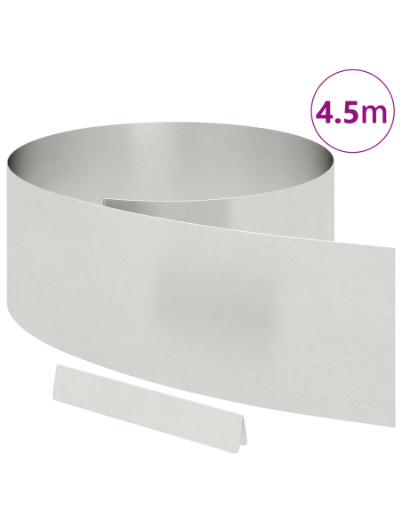 Bordura per Prato Argento 450 x 0.05 x 15 cm