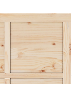 Porta scorrevole Marrone 100 x 208 cm Pino massello 2