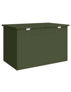 Scatola di Stoccaggio Esterno Verde oliva 80 x 50,5 x 50 cm