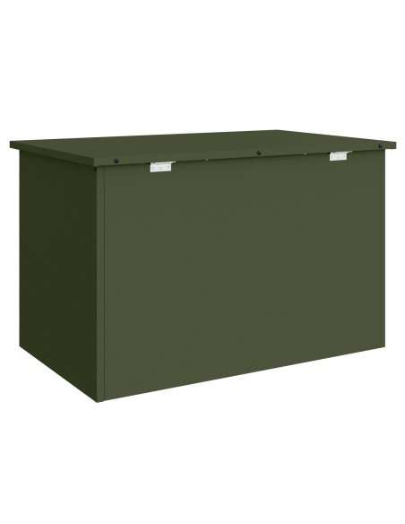 Scatola di Stoccaggio Esterno Verde oliva 80 x 50,5 x 50 cm