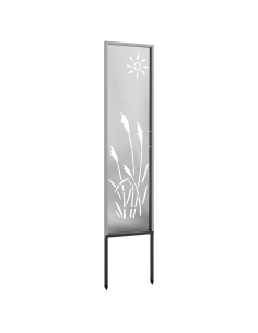Schermo per privacy in giardino Traforo Argento 32 x 140 cm