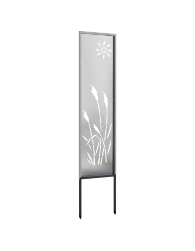 Schermo per privacy in giardino Traforo Argento 32 x 140 cm