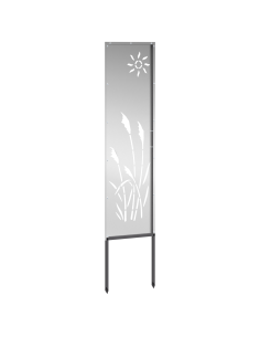 Schermo per privacy in giardino Traforo Argento 32 x 140 cm