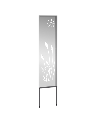 Schermo per privacy in giardino Traforo Argento 32 x 140 cm