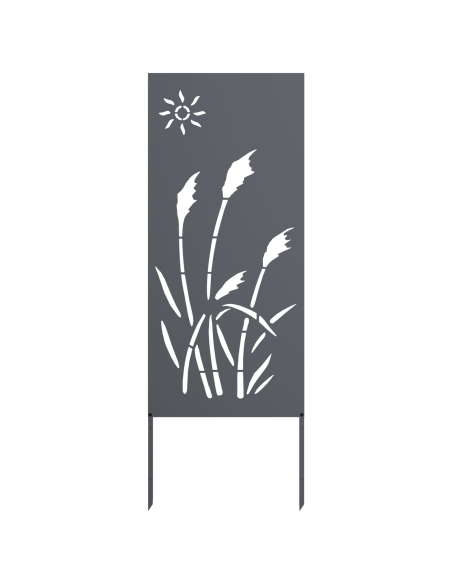 Pannello Decorativo da Giardino Antracite 32 x 140 cm