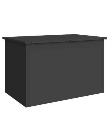 Scatola di Stoccaggio Esterno Nero 80 x 50,5 x 50 cm Acciaio