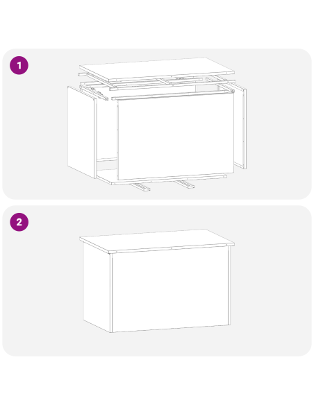 Scatola di Stoccaggio Esterno Verde oliva 80 x 50,5 x 50 cm