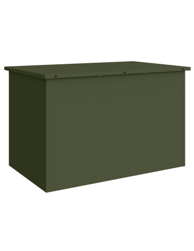 Scatola di Stoccaggio Esterno Verde oliva 80 x 50,5 x 50 cm