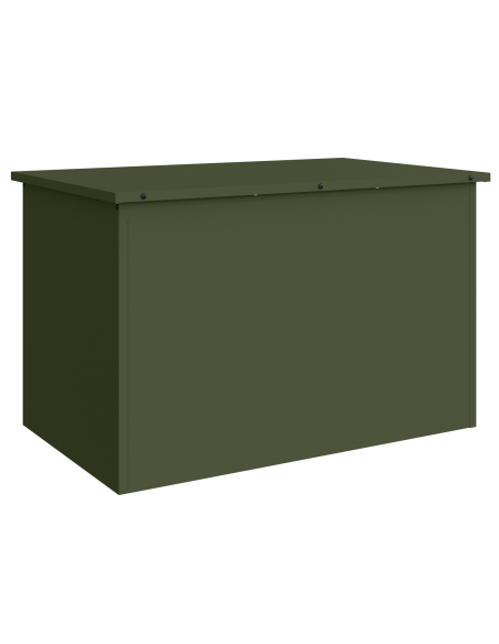 Scatola di Stoccaggio Esterno Verde oliva 80 x 50,5 x 50 cm