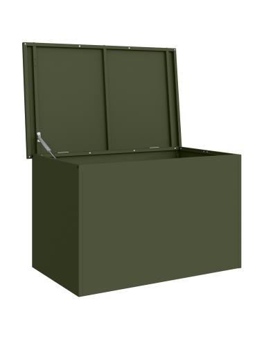 Scatola di Stoccaggio Esterno Verde oliva 80 x 50,5 x 50 cm