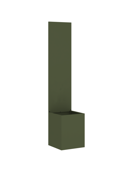 Vaso da Giardino con Pannello Decorativo Oliver verde