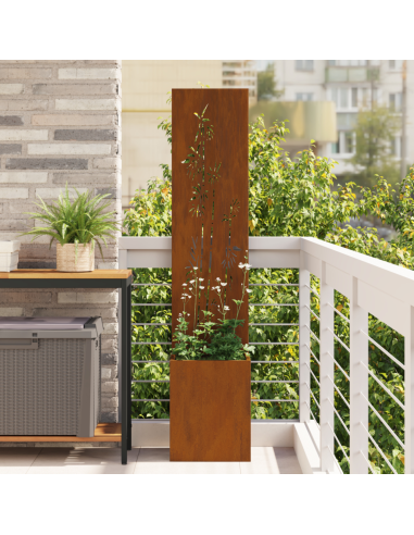 Schermo per privacy in giardino Ruggine 32 x 32 x 150 cm