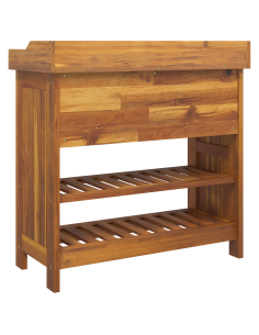 Mobiletto da Giardino con cassetto Naturale 78 x 36,5 x 78cm