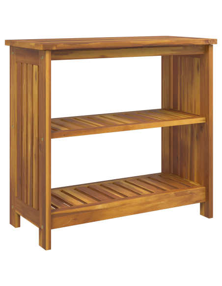 Mobiletto da Giardino con lo scaffale con archiviazione Marrone 75 x 35 x 70cm