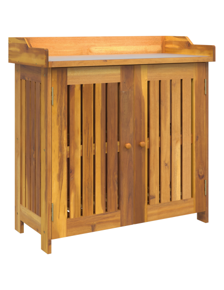 Mobiletto da Giardino Marrone 78 x 36.5 x 78cm