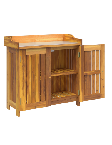 Mobiletto da Giardino con lo scaffale Naturale 78 x 36,5 x 78cm