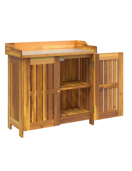 Mobiletto da Giardino con lo scaffale Naturale 78 x 36,5 x 78cm