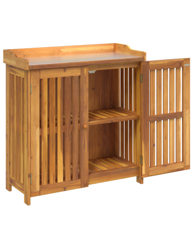 Mobiletto da Giardino con lo scaffale Naturale 93 x 41,5 x 98cm